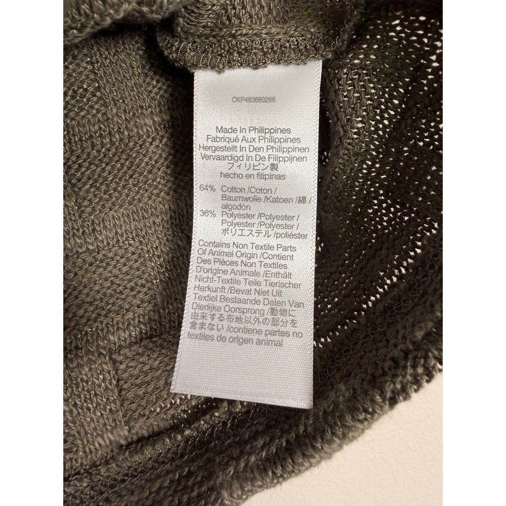 Madewell Olive Green Basketweave Knit Button Front Sweater Vest NN249 Womens XS - Picture 4 of 9